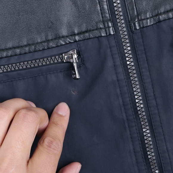 Michael Kors Mens Large Color Block Bomber Jacket - Picture 12 of 12